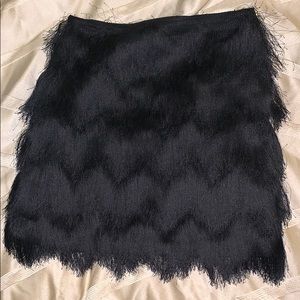 H&M feather skirt